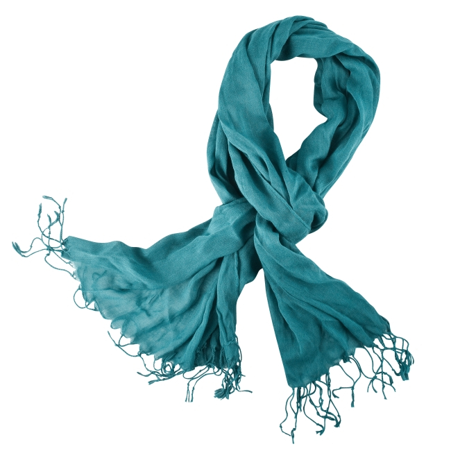 Foulard à franges publicitaire - MADRAS Vert 